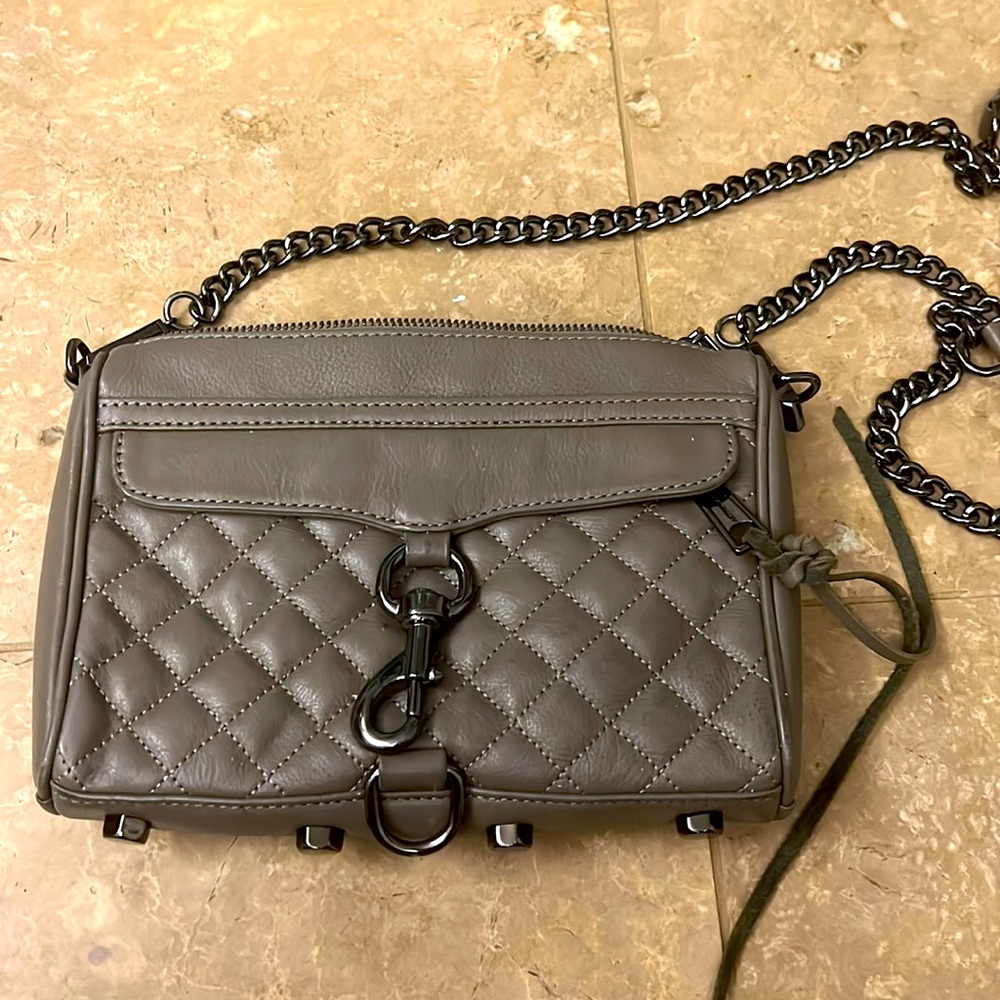 Rebecca Minkoff beige/grey mini bag